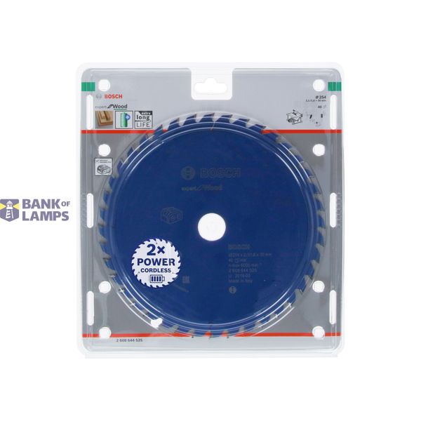 Expert for Wood Circular Saw Blade for Cordless Saws 254x2.1/1.6x30 T40 image 2