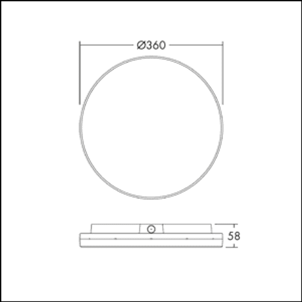 LENA VF 360 3500 830/35/40/57/65 MWS - Wall-/ceiling luminaire, IP54 image 3