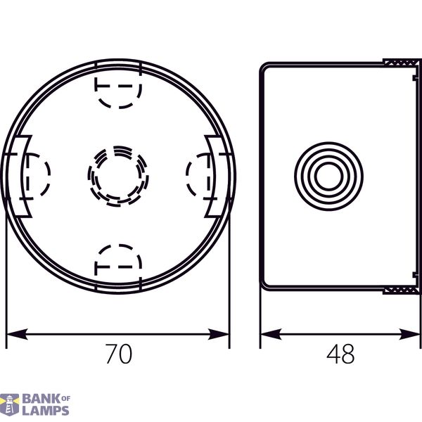 PK flush-mounted box p/t fi 70 image 1