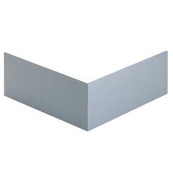 PLASTIC WALL GUTTER OUTSIDE CORNER COVER 80MM WHITE RAL9010 image 2