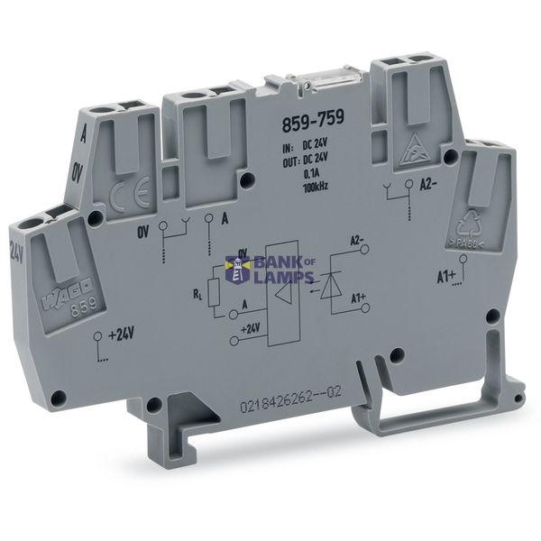 859-759 Optocoupler module; Nominal input voltage: 24 VDC; Output voltage range: 20 … 28.8 VDC image 3
