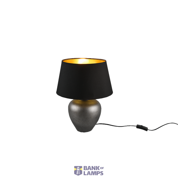 Abby table lamp E27 39 cm black/gold image 1