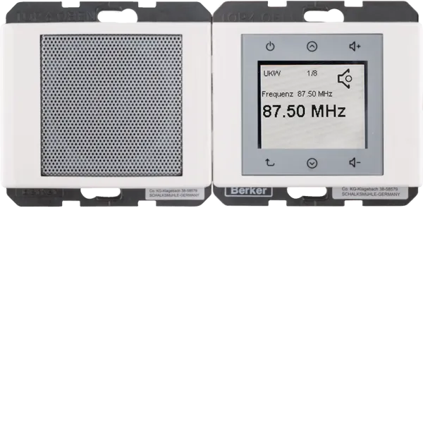 Radio Touch and loudspeaker Arsys, polar white glossy image 1