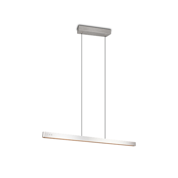 Donegal LED pendant brushed steel image 1