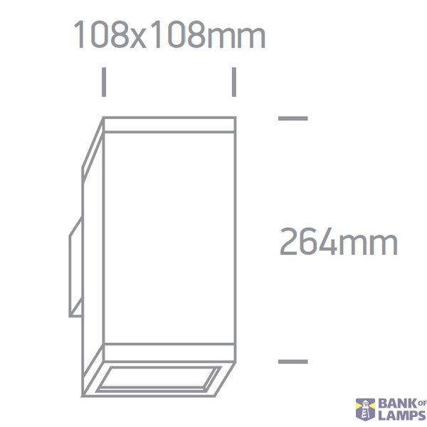 BLACK SQUARE CEIL PAR30 20W IP54 image 2