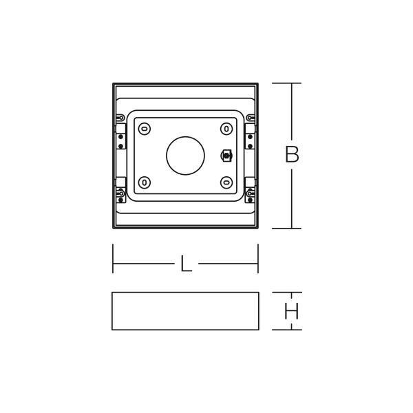 L 310 B 310 H 68 colour: anthracite image 4