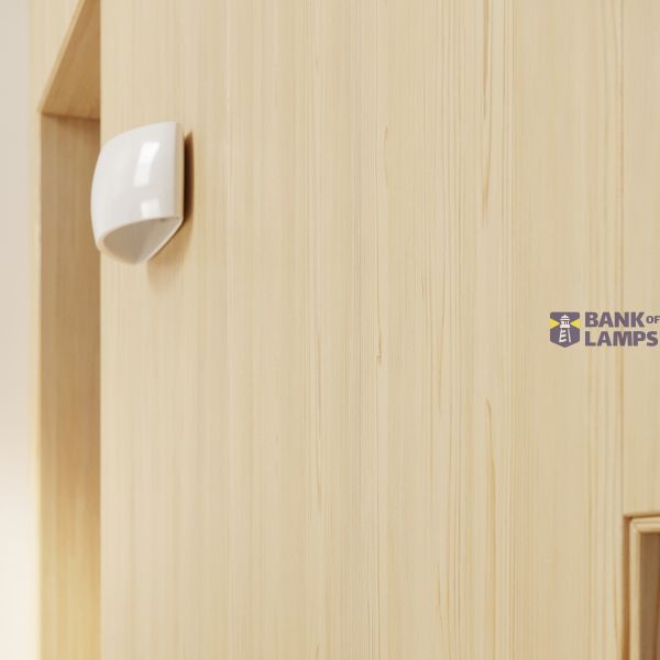 PONTIUS VARNISHED WALL LAMP WHITE GLOSS G9 1X40W IP20 image 4