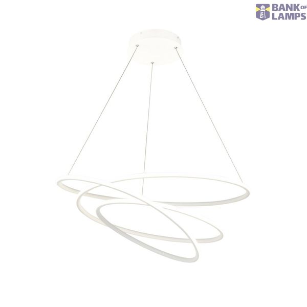 Modern Nola Pendant Lamp White image 4