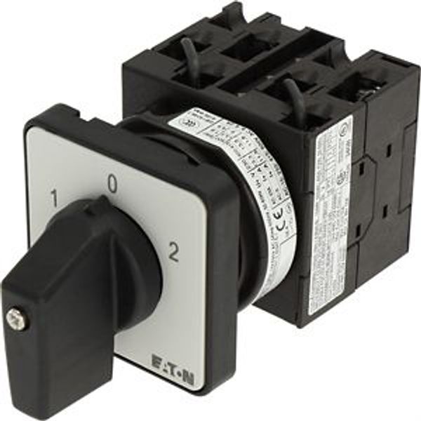 T0-3-8401/E Reversing switches, T0, 20 A, flush mounting, 3 contact unit(s), Contacts: 5, 60 °, maintained, With 0 (Off) position, 1-0-2, Design number 8401 image 9