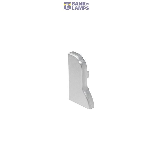 GLENOS Endcap for Aluminum Skirting Board Profiles, anodized aluminum image 1