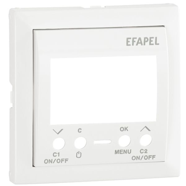 COV PLATE F/TWO CIRC DIG TIME SWITCH WHITE image 1