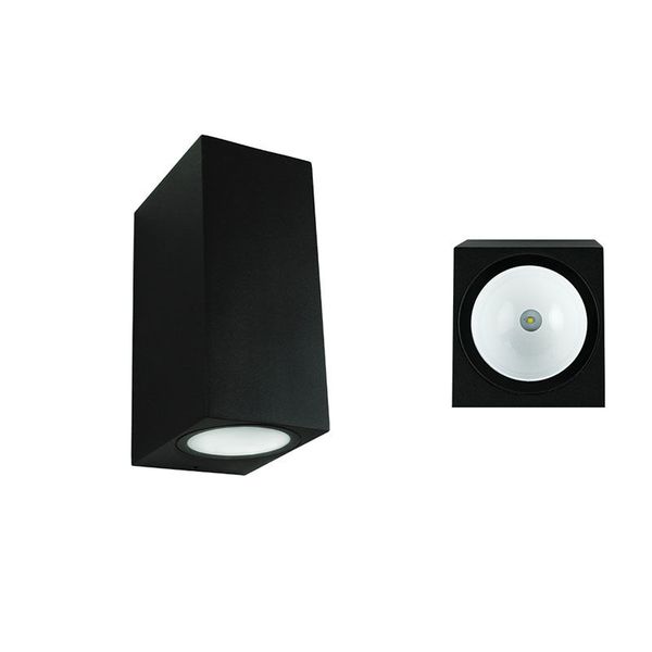LED lamp Revos 2S, 6W, 3000K, IP65, black color image 1