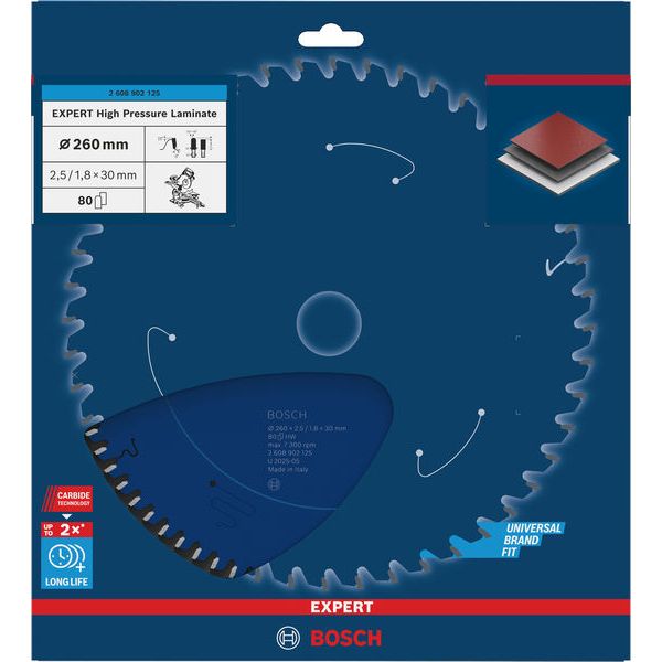 Expert for High Pressure Laminate Circular Saw Blade 260x30-80 image 3