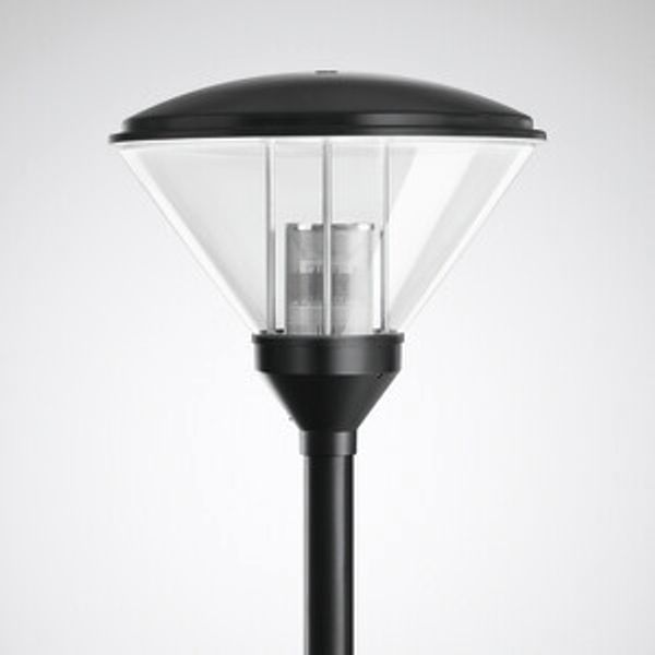 Post-top luminaires 986 CLO (normal) Reflector Black ET 23W 1500lm symmetric wide (SB) IP23 IK04 3 SDCM image 1