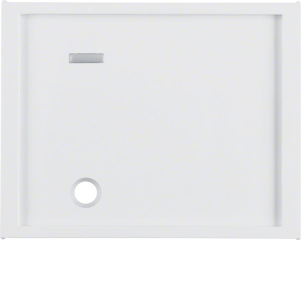 Central part for pull button with lens, Berker K.1, white, gloss image 1