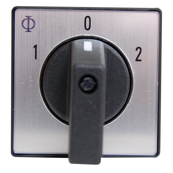 Change over switch front mount, central mounting 20A 2-pole image 1