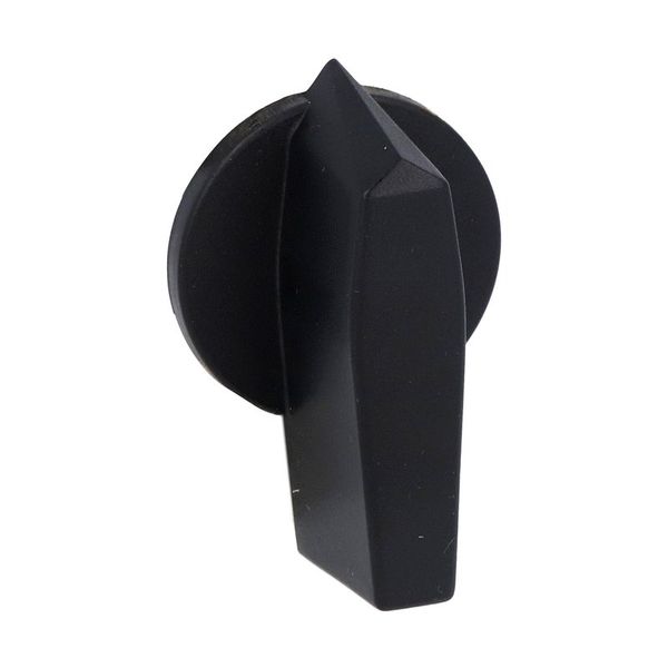 Black operating handle. For 65X65mm front plate for 6mm/0.24" shaft image 1