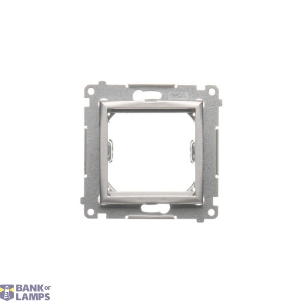 Transition adapter for 45x45 mm fitting type, Silver matt, metalic image 1