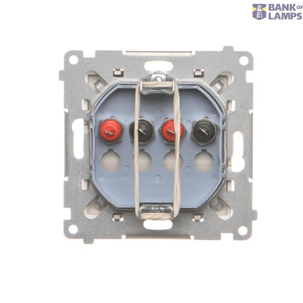 Double socket outlet with Schuko earthing, inox steel, 16A image 1