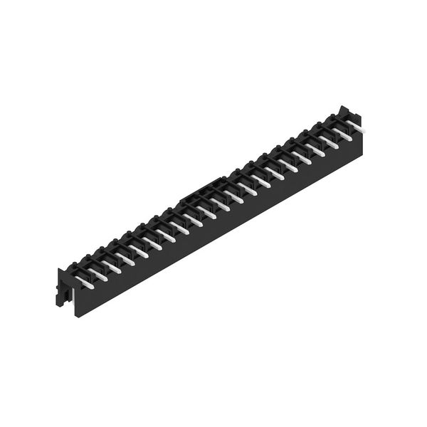PCB plug-in connector, male header, open side, THT/THR solder connection, 5.00 mm, Number of poles: 21, 90°, Solder pin length (l): 3.2 mm, tinned, black, Box image 4