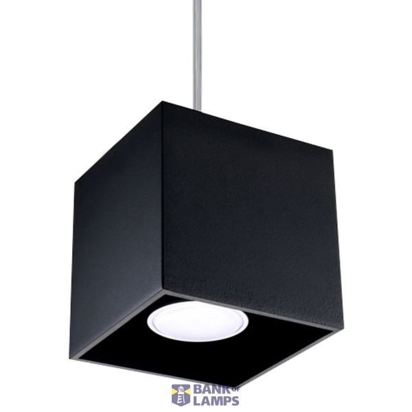 HANGING LAMP QUAD 1 BLACK GU10 1X40W IP20 image 3
