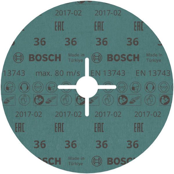 R780 fibre sanding disc, Best for Metal + Inox 180 x 22.23 mm, G36 image 1
