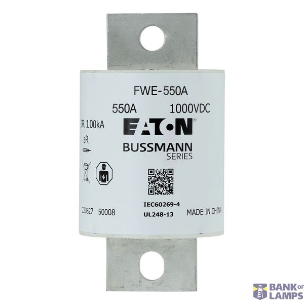FWE-400A 1000Vdc IEC/UL 400A aR 50mm Round fuse image 1