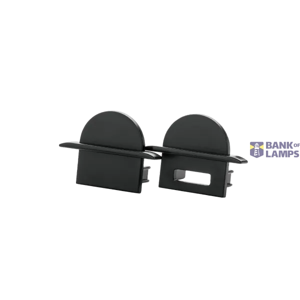 STRIPLINE ENDCOVER ROUND KIT UPOTETTAVAT MUSTA image 1