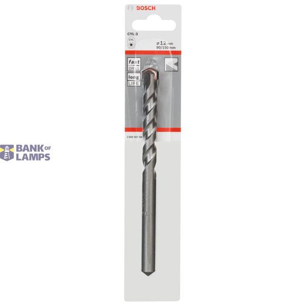 Concrete drill bit CYL-3 12 x 90 x 150 mm, d 10 mm image 2