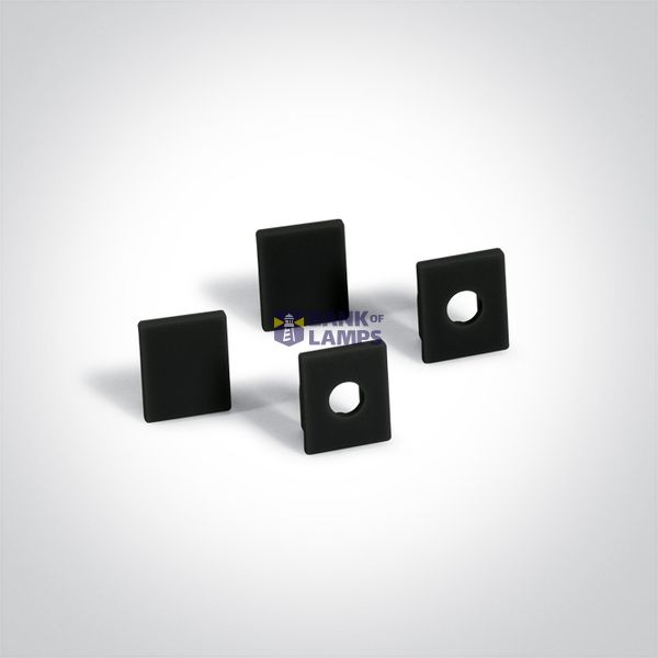 BLACK TRIMLESS PROFILE 2m FOR 10mm STRIPS + BLACK PC DIFFUSER image 1