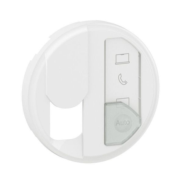 COVER FOR OPTIMUM NETWORK SINGLE SOCKET WHITE image 2
