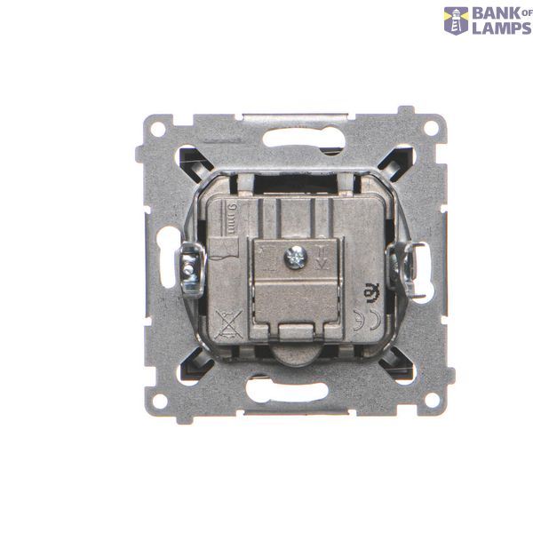 HDMI socket + computer socket RJ45 cat.6, module, graphite mat image 1