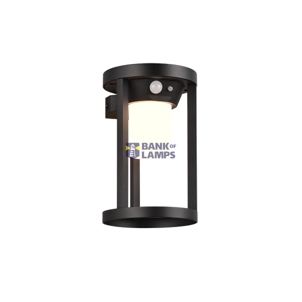 Carmo solar wall lamp anthracite motion sensor + dusk sensor image 1