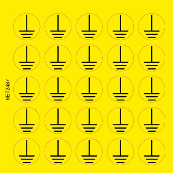 Adhesive label - Dimensions: 130 x 130 mm image 1