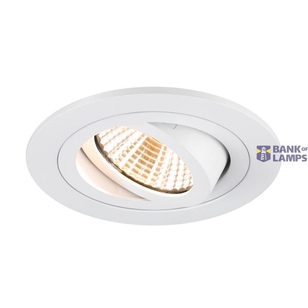 NEW TRIA® 75, ceiling installation ring, D: 9.3 H: 2.6 cm, IP 20, white image 1