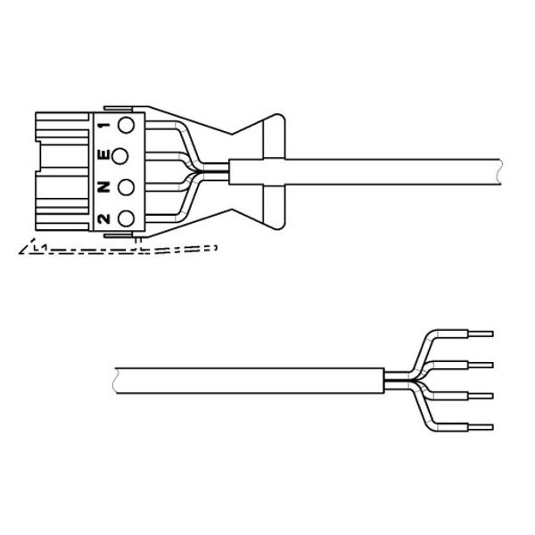 P4 4C 5M 1.5 WLC - CONNECT link lead image 1