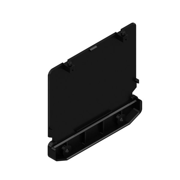 End plate, RS 100  black, End plate direct mounting both sides, Width: 22 mm image 1