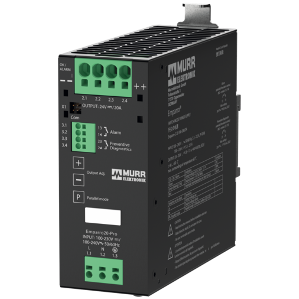 Power Supply Emparro20-Advanced-3F IN: 3x360 - 500VAC; OUT: 48V/10ADC image 1
