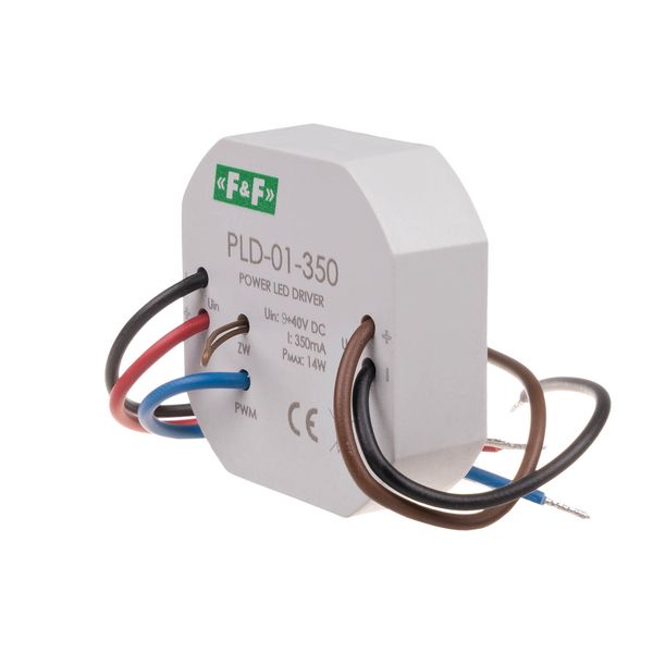 LED power supply, input voltage 5Ã·40V DC, mounting in a Ø60 box, 350W image 4