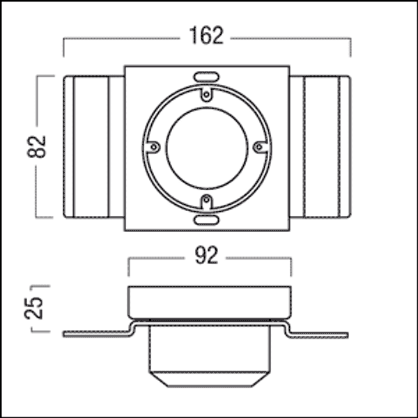 INTO-1CCX - Mounting frame for Circle control point image 2