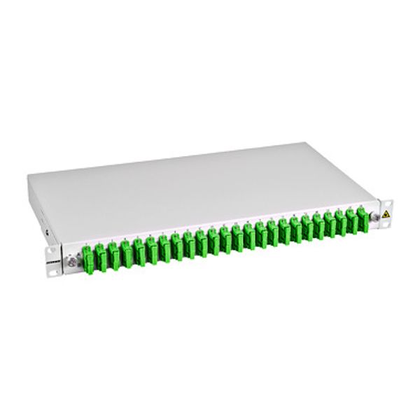 FO Splicebox, 48 Fibers, SC/APC, 9/125æm OS2, 19",1U,Class C image 1