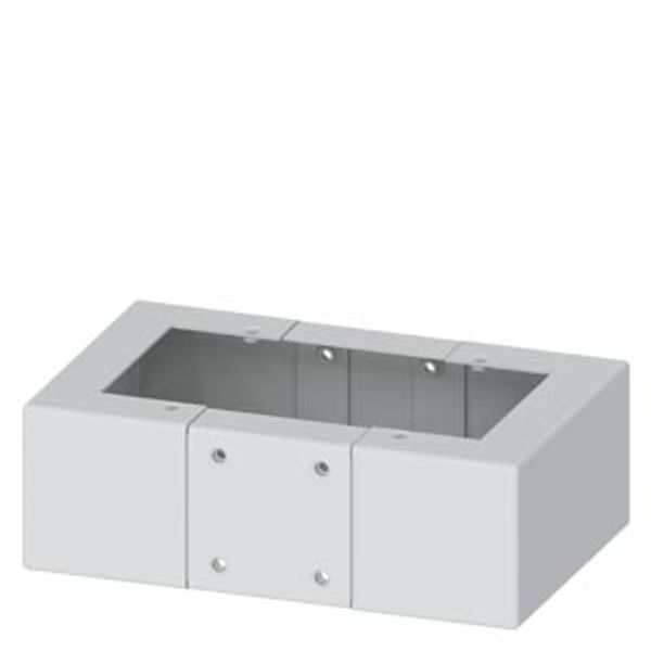 ALPHA, base, H: 100 mm, W: 300 mm, D: 210 mm, RAL 7035 image 1