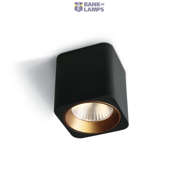 BLACK LED 7W WW 35deg 230V SQUARE DIMMABLE image 1