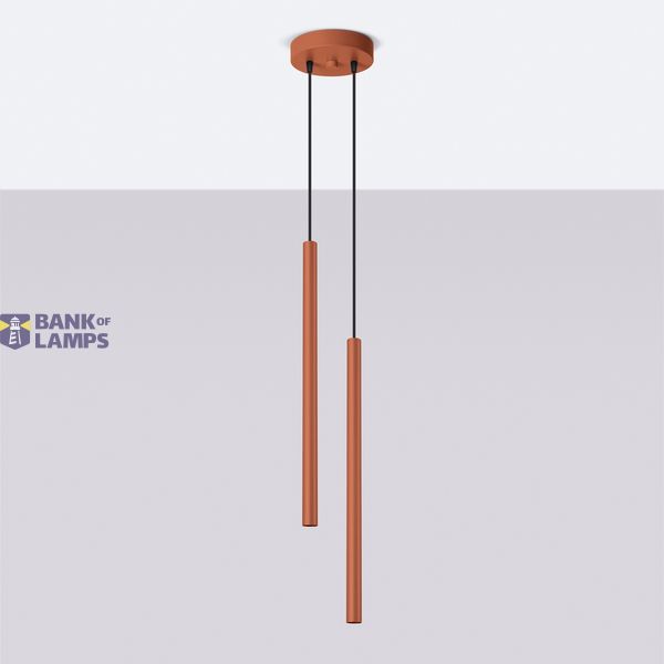 HANGING LAMP PASTELO 2 RED OCHRE 2XG9 image 6