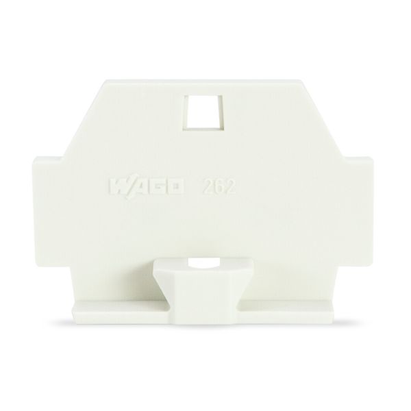 End plate with fixing flange light gray image 1