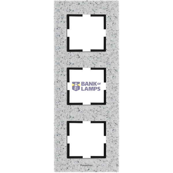 Karre Plus Accessory Corian - Dusk Three Gang Frame image 1