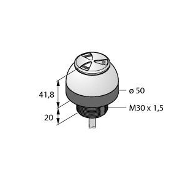 LED Signal Light Beacon with Audible Signal   K50LRXALSXP image 1