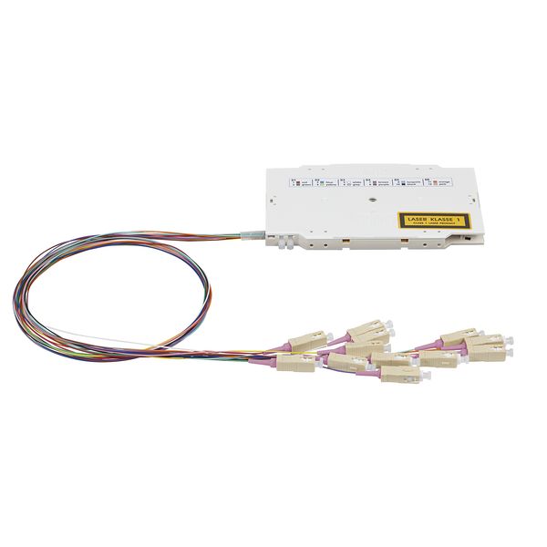 OpDAT pre-assembled splice tray 12xSC PC OM4 image 1