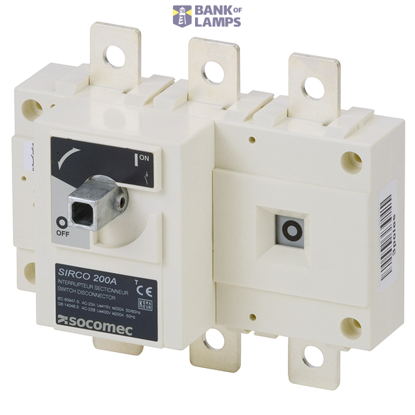 AC Load break switch SIRCO 3P 250A side operation w/o handle image 2