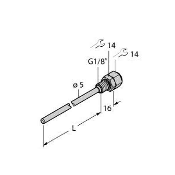 Accessories Thermowell   THW-3-G1/8-A4-L100 image 1